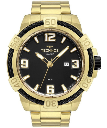 Relógio Technos Masculino Preto  - Legacy - 2317ad/1p