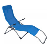 Asoleadora Plegable Relax Azul Home Collection