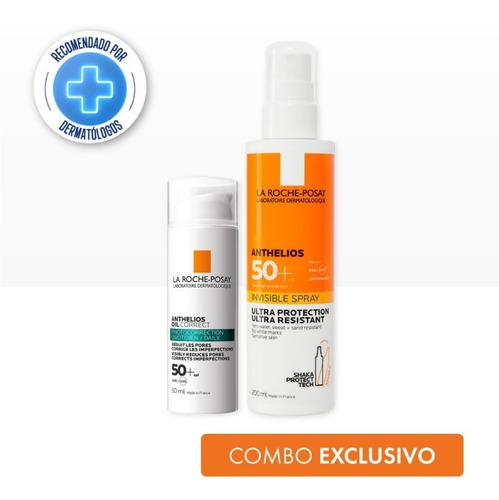 Combo Anthelios Fps50 Age Correct +spray Corp La Roche Posay