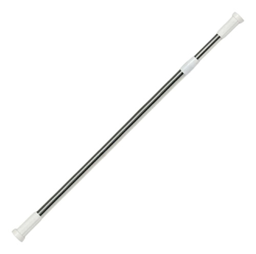 Varal Tubo Pau Extensível Multifuncional 70cm 1,20m Cor Prateado Branco Cromado Liso