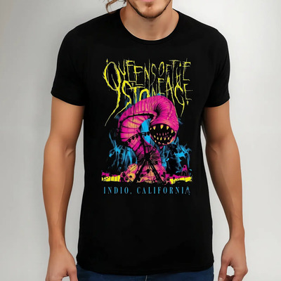 Playera Queens Of The Stone Age Diseño 16 Rock Musica Beloma Negro Xl Lisa