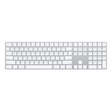 Teclado Apple Magic Keyboard Con Teclado Numérico Qwerty Inglês Us Cor Branco