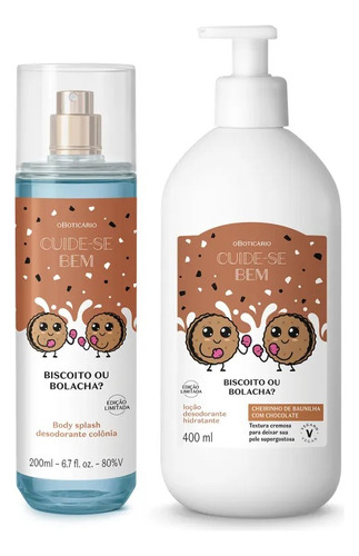 Biscoito Ou Bolacha Hidratante + Body Splash Lançamento Boti