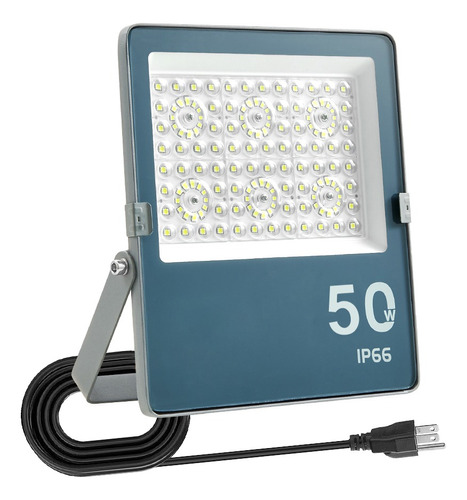 Reflector Led Slim 50w Ilumina 6000lm Uso Exterior Ip66