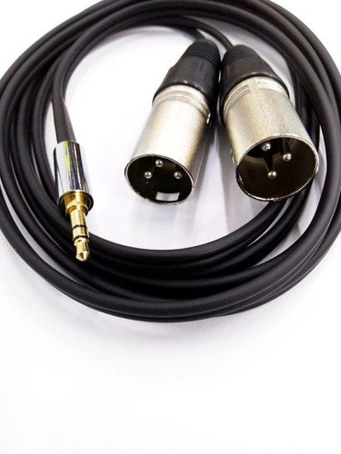 Cabo P2 St 2 Xlr Macho 2 Metros