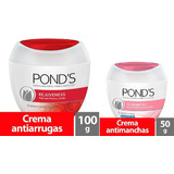 Pond's Rejuveness Antiarrugas ×100g + Pond's Aclaradora ×50g