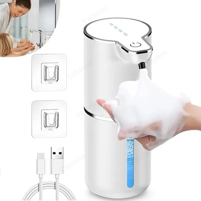 Dispensador De Jabón Espuma Automático Recargable Usb 380ml Para Mostrador De Baño Hogar Cocina Y Oficina Vabessa Color Blanco | MercadoLibre