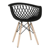 Cadeira 78cmx57cm De Jantar Varanda Black