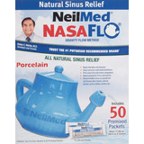 Nasaflo Neti Pot De Porcelana, 50 Unidades (el Envase P...