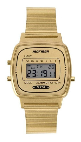 Relógio Digital Mormaii Mo13722/7d Dourado Mo13722 7d