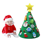 Árvore De Natal De Feltro De Velcro Para Decoração De Natal