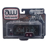 Enclosed Trailer Rat Fink Ultra Red Chase Auto World 1/64
