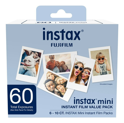 Fujifilm Cartucho Instax Mini Iso 800 6 Paquetes (60 Hojas)