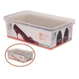 Caixa De Sapato Transparente Para Organizar - Ordene - Médio Cor Branco