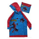 Capa Para Lluvia Spiderman Niños 7 A 10 Años ,(67cm Largo) 