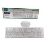 Kit De Teclado Y Mouse Alámbrico Usb Color Blanco