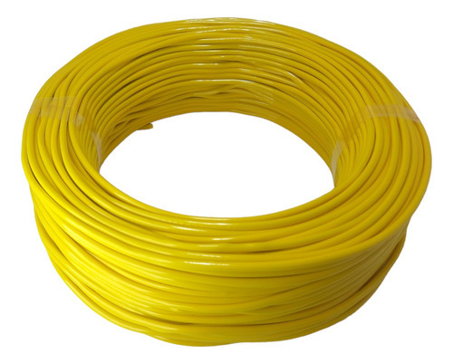 100m Fio 2 5mm Cabo Flexivel 2.5mm C/ 100mts Cor Da Cobertura Amarelo