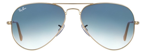 Anteojos De Sol Ray-ban Aviator3025 001/3f 58-14  Azul Degra