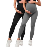 Leggings De Maternidad 2 Piezas,leggings Yoga Para Embarazo