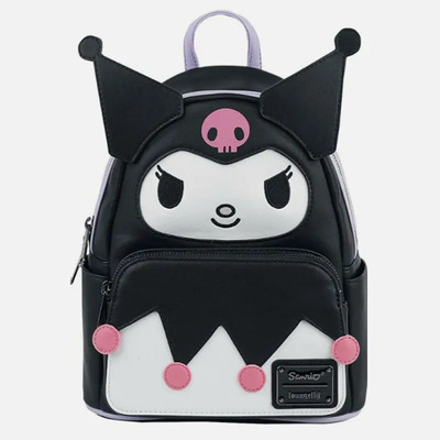Mochila Pequeña Sanrio Kuromi Cinamoroll Hello Kitty Genuina Loungefly Color Negro Diseño De La Tela Solo Kuromi | Meses sin interés
