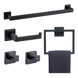 Set De Accesorios De Baño Tnoms Negro