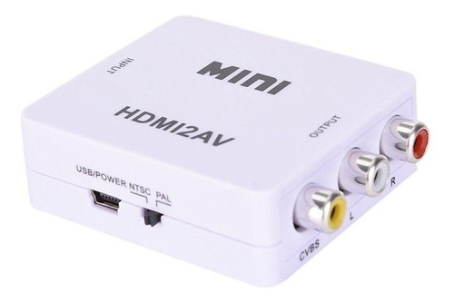 Adaptador Conversor Hdmi-compatible A Rca Av + Audio 1080p
