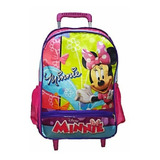 Mochila Minie  Escolar Com Rodinhas E Brinde