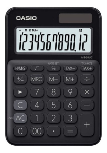 Calculadora Casio De Escritorio Ms-20uc - Color Negro