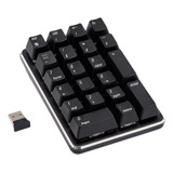 Mini Teclado Numérico Mecânico Sem Fio 2.4g 21 Teclas Mini