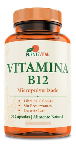 Vitamina B12 60 Capsulas 553mg. Agronewen