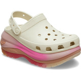 Crocs Mega Crush Zuecos Colordip Clog Bone Multi