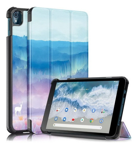 Funda For Tableta Con Soporte Plegable For Nokia T10 De 8