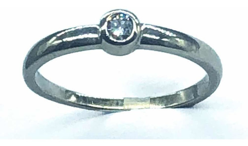 Anillo De Compromiso14k Con Diamante Natural