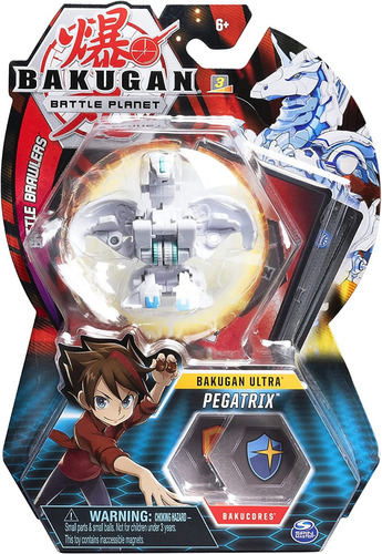 Bakugan Pegatrix Con 1 Tarjeta Y 2 Bakucores Original