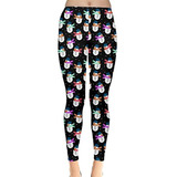 Cowcow - Leggins Elásticos Para Mujer, Diseño De Papá Noel, 