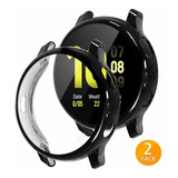 2 Fundas Para Samsung Watch Active 2 40 Mm Negras