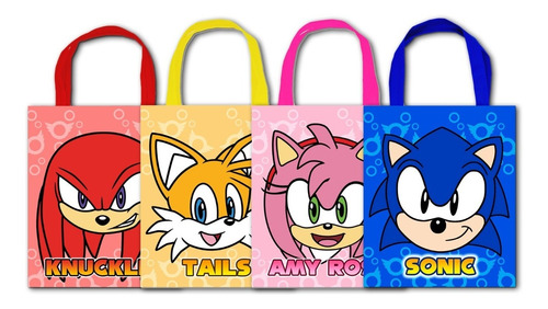 35 Dulceros Ecológicos Sonic Amy Tails Fiestas Recuerdo