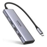 Ugreen Usb C Hub 4k 60hz, 6 En 1 Adaptador Tipo C Con 4k Hdm