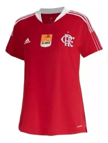 Camisa Flamengo adidas Comemoração Copa Feminino 30 Anos