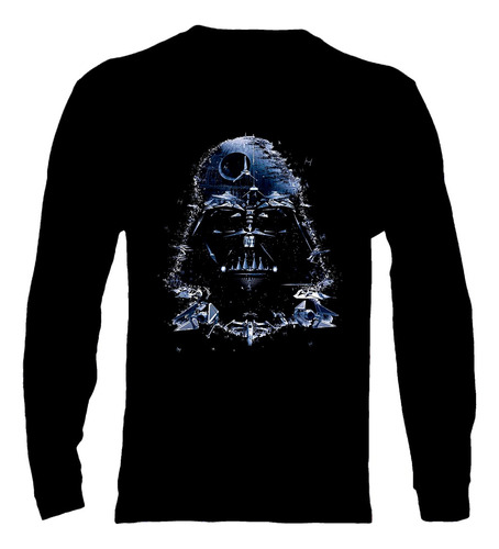 Polera Manga Larga Star Wars - Ver 20 - Darth Vader