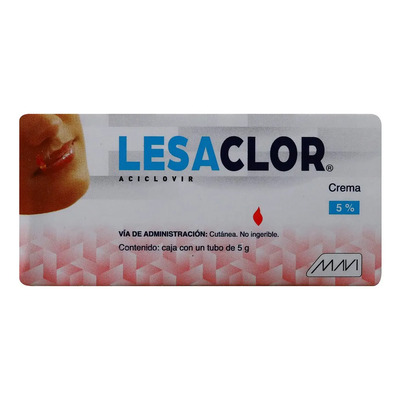Lesaclor Aciclovir Crema 5% Tubo C\u002F5 G | MercadoLibre