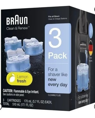 Cartuchos De Limpeza Braun Clean & Renew 3 Parck Impor *eua
