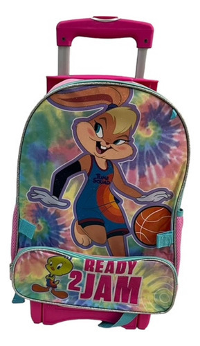 Mochilas Space Jam Con Lonchera Primaria Color Rosa