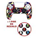 Funda Silicón Control Playstation 5 + Thumb Grips Goma 15