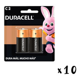 C Tamaño C Duracell Alcalina 1.5v No Recargable 20 Piezas