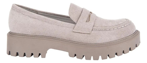 Mocasines De Mujer Suela Dentada Vi Line Fashion Gris 2191