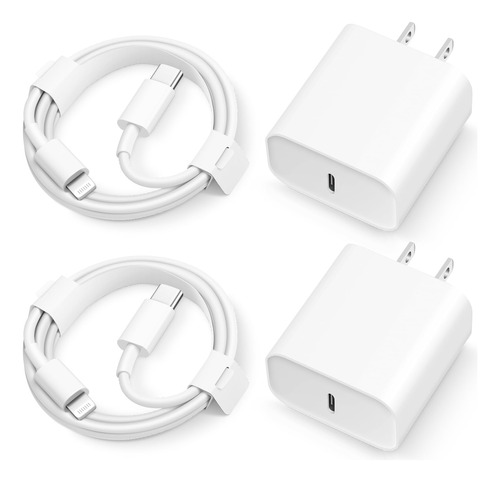 Cargador Super Rapido Para iPhone 14, 13, 12, 11, Paquete De