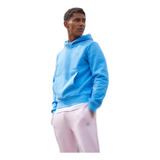 Poleron Hoddie Lacoste Azul Sellado