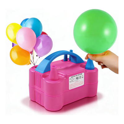 Bomba Electrica Para Inflar Globos Doble Inflador Fiestas