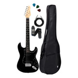 Guitarra Giannini G-102 Standard Kit Capa Cabo Correia Palet Cor Preto Preto Material Do Diapasão Madeira Técnica Orientação Da Mão Destro